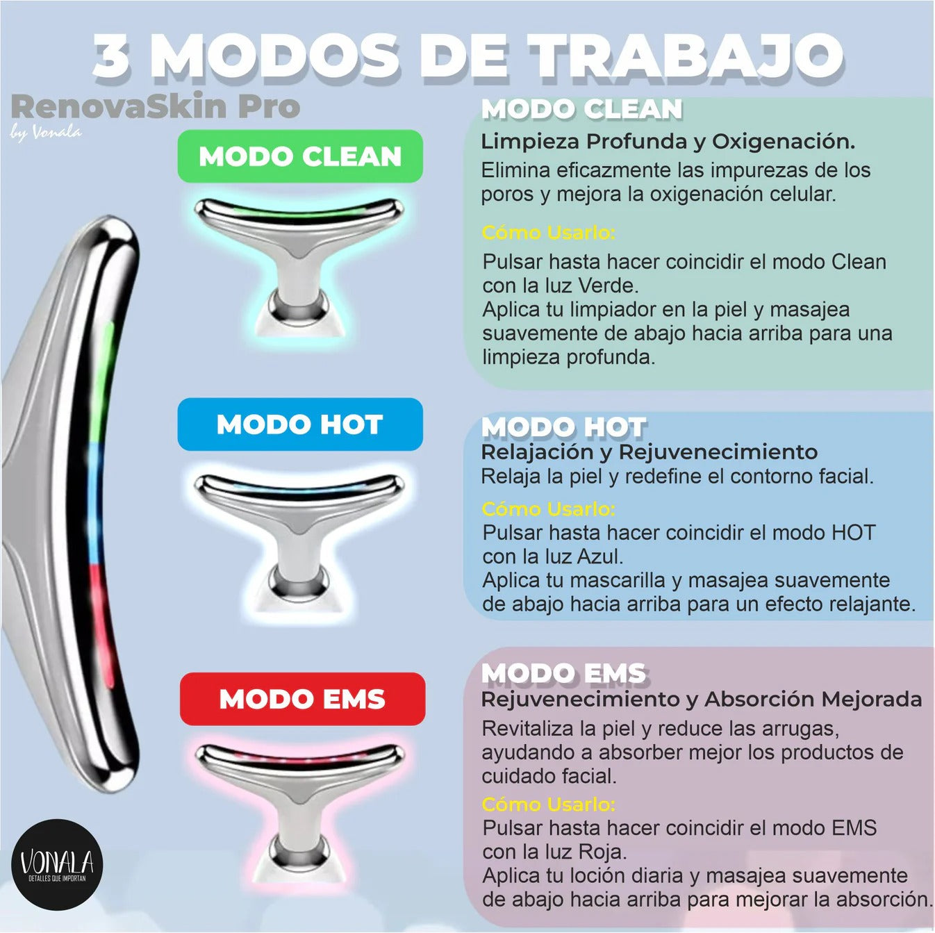 ✨ Masajeador Facial StockLíder – Tecnología de Belleza Avanzada ✨