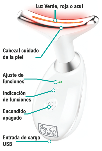 ✨ Masajeador Facial StockLíder – Tecnología de Belleza Avanzada ✨